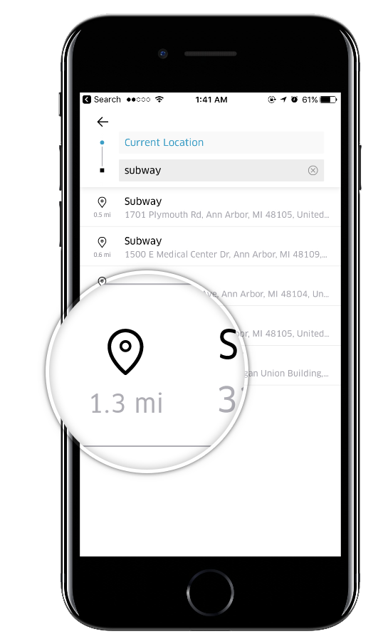 Search with distance